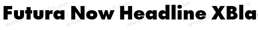 Futura Now Headline XBlack字体转换